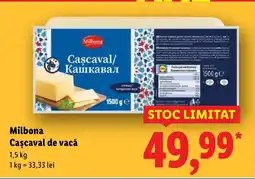 Lidl Milbona Cascaval de vacǎ Ofertă