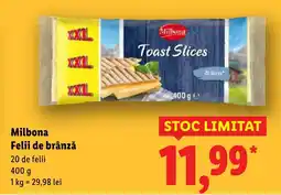 Lidl Milbona Felii de brânză Ofertă