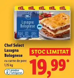 Lidl Chef Select Lasagna Bolognese Ofertă