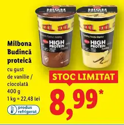 Lidl Milbona Budincă proteică Ofertă