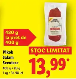 Lidl Pikok Salam Secuiesc Ofertă