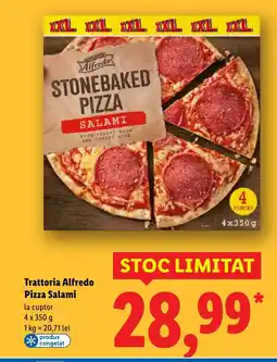 Lidl Trattoria Alfredo Pizza Salami Ofertă