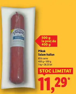 Lidl Pikok Salam italian Ofertă