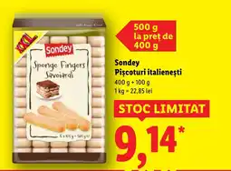 Lidl Sondey Piscoturi italieneşti Ofertă