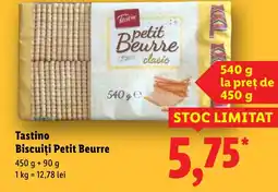 Lidl Tastino Biscuiţi Petit Beurre Ofertă