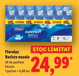 Lidl Floralys Batiste nazale Ofertă