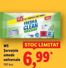 Lidl W5 Şerveţele umede universale Ofertă