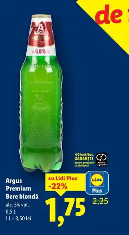 Lidl Argus Premium Bere blondǎ Ofertă
