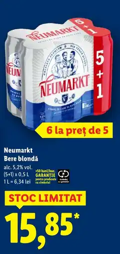 Lidl Neumarkt Bere blondă Ofertă