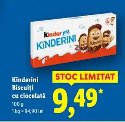 Lidl Kinderini Biscuiţi cu ciocolată Ofertă