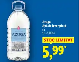 Lidl Azuga Apă de izvor platǎ Ofertă