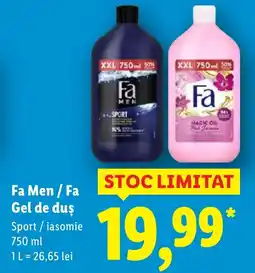 Lidl Fa Men / Fa Gel de duş Ofertă