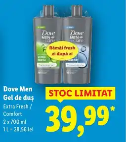 Lidl Dove Men Gel de duş Ofertă