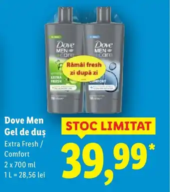 Lidl Dove Men Gel de duş Ofertă