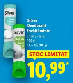 Lidl Silver Deodorant încălțăminte Ofertă