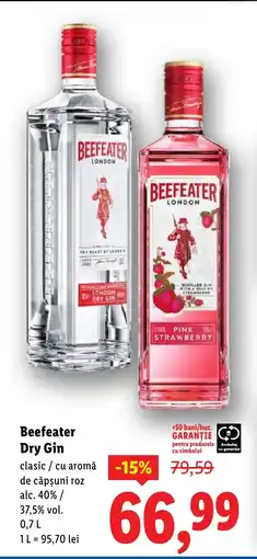 Lidl Beefeater Dry Gin Ofertă
