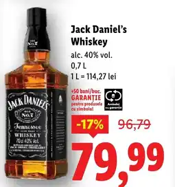 Lidl Jack Daniel's Whiskey Ofertă