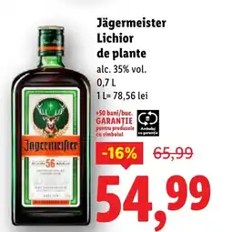 Lidl Jägermeister Lichior de plante Ofertă