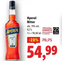 Lidl Aperol Bitter Ofertă
