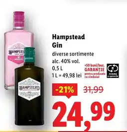 Lidl Hampstead Gin Ofertă