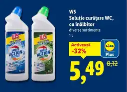 Lidl W5 Soluţie curățare WC, cu înălbitor Ofertă
