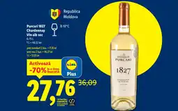 Lidl Purcari 1827 Chardonnay Vin alb sec Ofertă