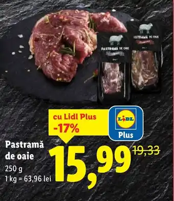Lidl Pastramǎ de oaie Ofertă