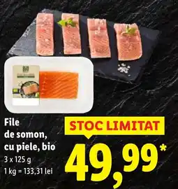 Lidl File de somon, cu piele, bio Ofertă