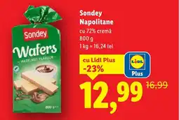 Lidl Sondey Napolitane Ofertă