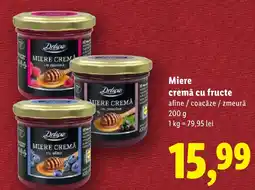 Lidl Deluxe Miere cremă cu fructe Ofertă