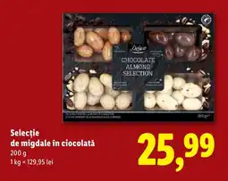 Lidl Deluxe Selecţie de migdale în ciocolată Ofertă