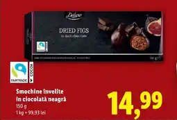 Lidl Deluxe Smochine învelite în ciocolată neagră Ofertă