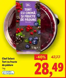Lidl Chef Select Tort cu fructe de pădure Ofertă