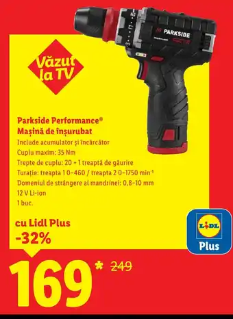 Parkside Performance® Maşină de înşurubat
