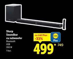 Lidl Sharp Soundbar cu subwoofer Ofertă