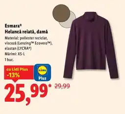 Lidl EsmaraⓇ Helancǎ reiată, damă Ofertă
