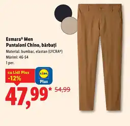 Lidl Esmara® Men Pantaloni Chino, bărbați Ofertă