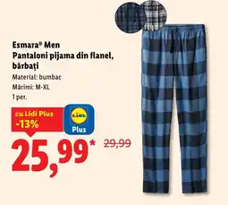 Lidl Esmara® Men Pantaloni pijama din flanel, bărbaţi Ofertă