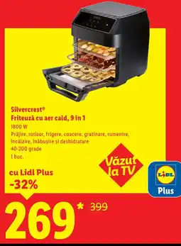 Lidl SilvercrestⓇ Friteuză cu aer cald, 9 în 1 Ofertă