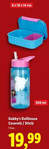 Lidl Gabby's Dollhouse Caserolǎ / Sticlǎ Ofertă
