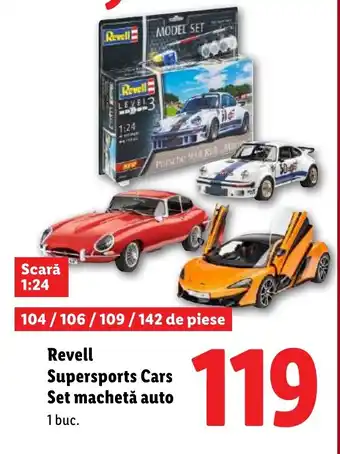 Lidl Revell Supersports Cars Set machetă auto Ofertă