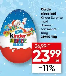 PROFI Ou de ciocolată Kinder Surprise maxi Ofertă
