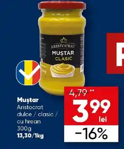 PROFI Mustar Aristocrat dulce clasic / cu hrean Ofertă