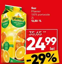 PROFI Suc Pfanner 100% portocale Ofertă