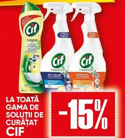 PROFI La toată gama de solutii de curătat CIF Ofertă