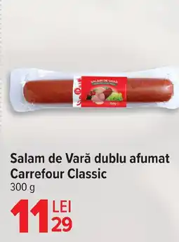 Carrefour Salam de Vară dublu afumat Carrefour Classic Ofertă