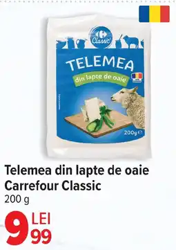 Carrefour Telemea din lapte de oaie Carrefour Classic Ofertă