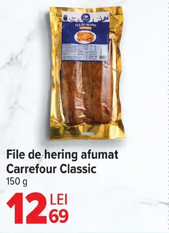 Carrefour File de hering afumat Carrefour Classic Ofertă