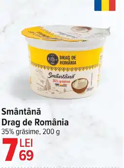 Carrefour Smântână Drag de România Ofertă