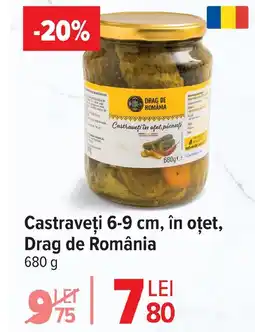 Carrefour Castraveţi 6-9 cm, în oțet, Drag de România Ofertă